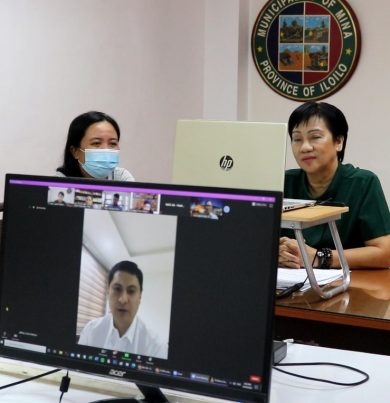 Madam Lydia E. Grabato with the Hon. Lorenz Defensor during the deliberation for the approval of the Huse Bill 6721